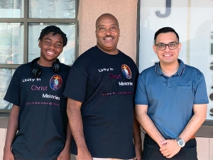 Michael Davis, Pastor Billy Davis, 5th District Riverside County Supervisor Yxstian Gutierrez