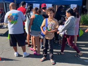 Backpack school supply happy camper