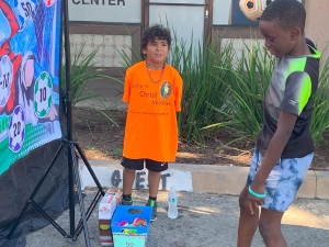 Ready for soccer ball kicks