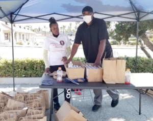Food drive volunteers